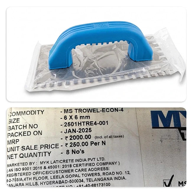 MYK Laticrete Notch Trowel, 1 Pc