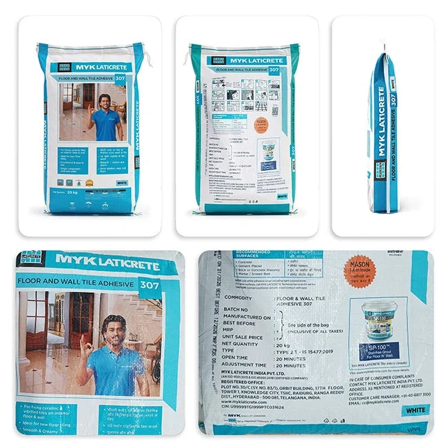 MYK Laticrete 307 Ceramic Tile Adhesive, White, 20 Kg Bag