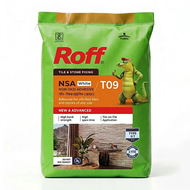 Roff T09 NSA Tile Adhesive, White, 20 Kg Bag