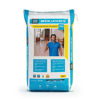 MYK Laticrete 305 Tile Adhesive, Grey, 30 Kg Bag
