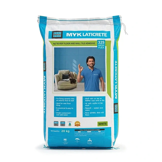 MYK Laticrete 325 High Flex Tile & Stone Adhesive, Grey, 20 Kg Bag