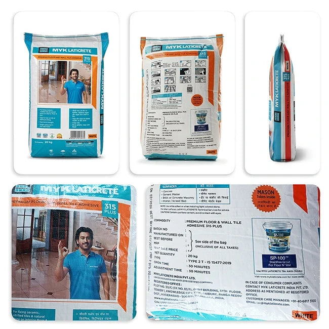 MYK Laticrete 315 Plus Tile Adhesive, White, 20 Kg Bag