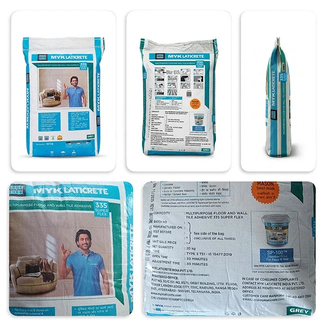 MYK Laticrete 335 Super Flex Tile & Stone Adhesive, Grey, 20 Kg Bag