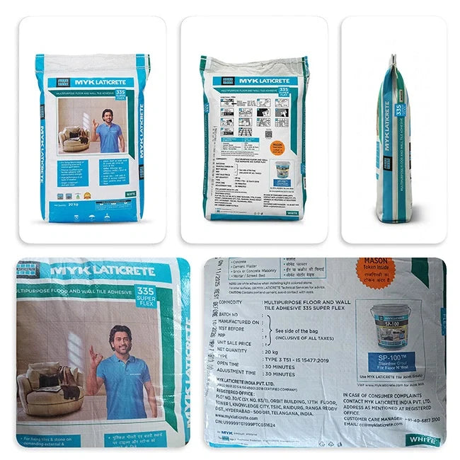 MYK Laticrete 335 Super Flex Tile & Stone Adhesive, White, 20 Kg Bag