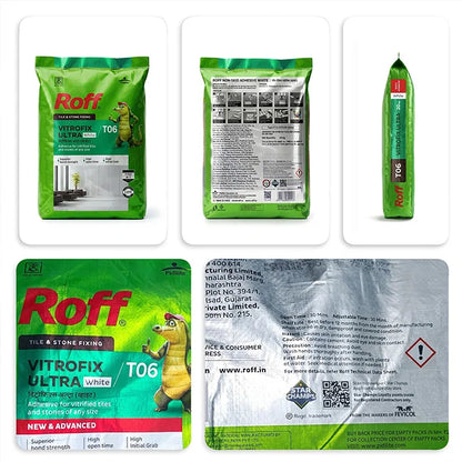 Roff T06 VFA Tile Adhesive, White , 20 Kg Bag