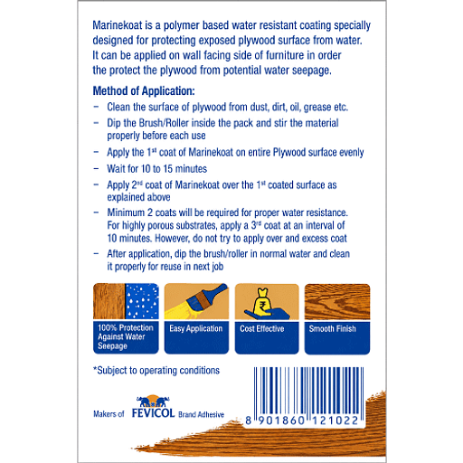 Fevicol Marinekoat Water Resistant Plywood Coating (1 ltr)