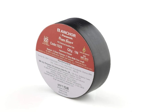 Anchor By Panasonic 1.80 Cm X 6 M Multi-Colour Super Guard Fr Electrical PVC Insulation Tape (Pack of 1)